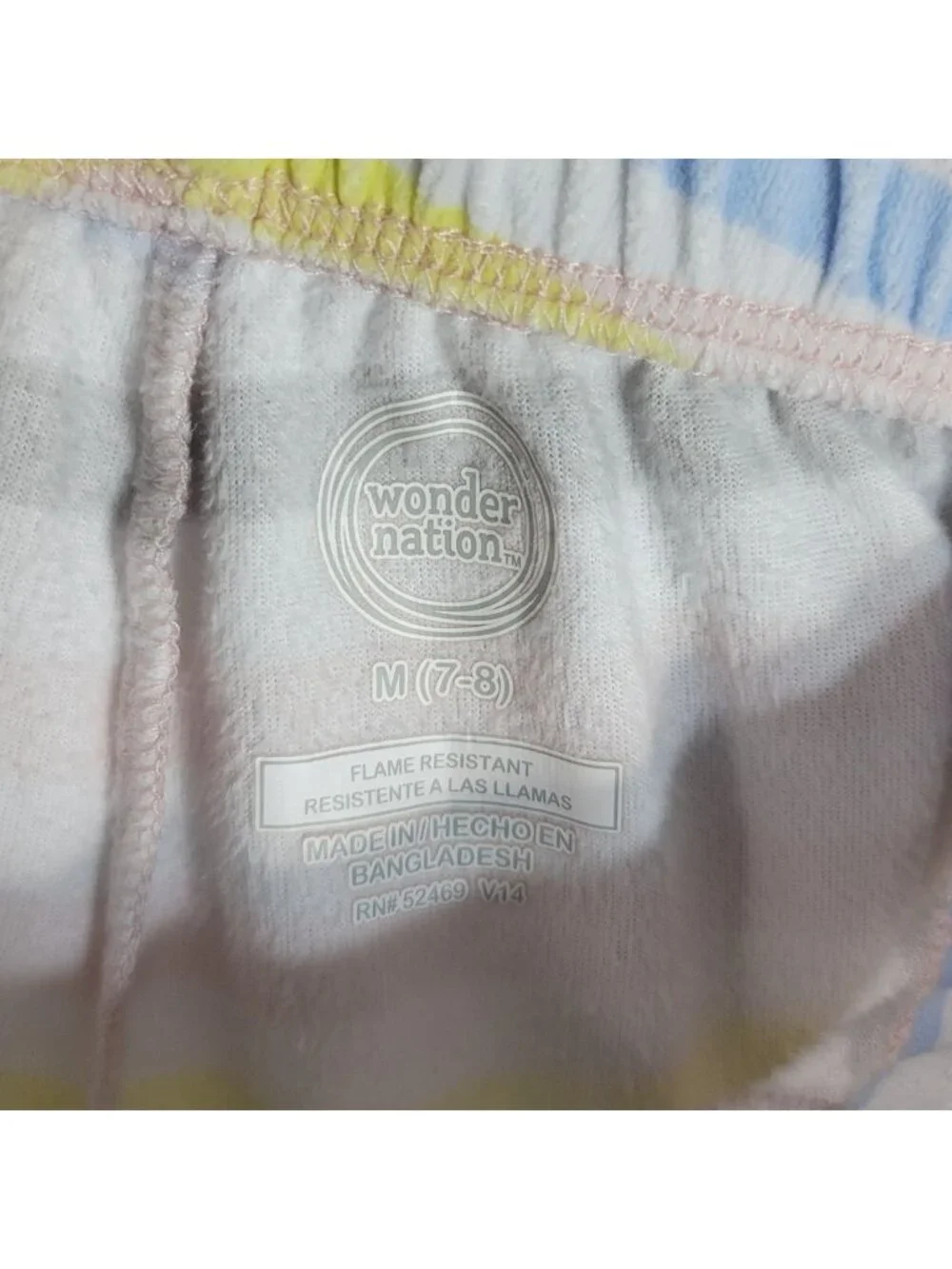 Wonder Nation Girls Pajama Set Gray Size 7 Medium 2 PC Koala Fleece Pants READ